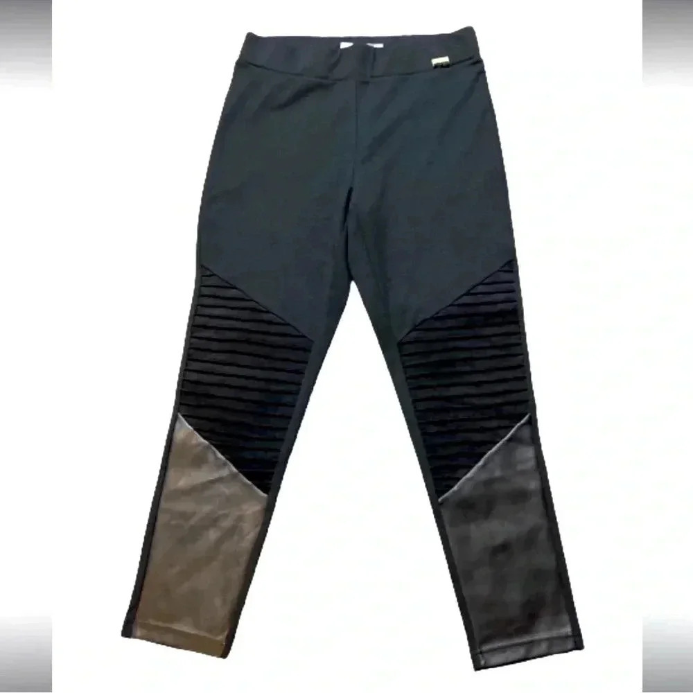 Marc by Marc Jacobs‎ pants black faux suede leather stretch nwt size medium